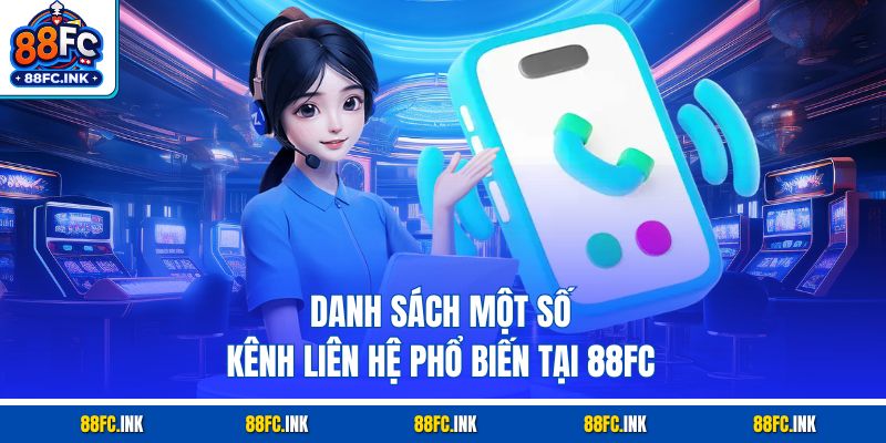 Danh sách một số kênh liên hệ phổ biến tại 88fc