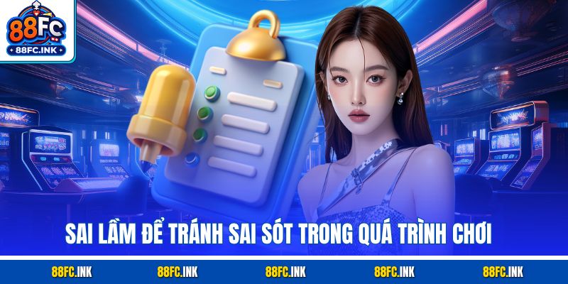 Sai lầm để tránh sai sót trong quá trình chơi